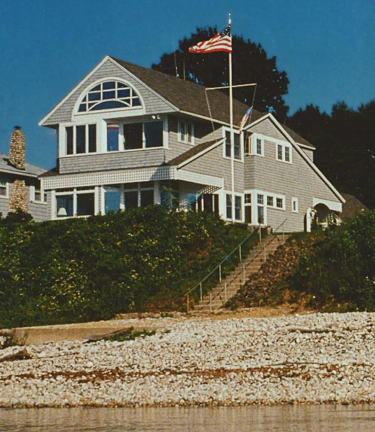Mucci Truckess Architecture: Sea Lane Shingle Style - View from the Sound
