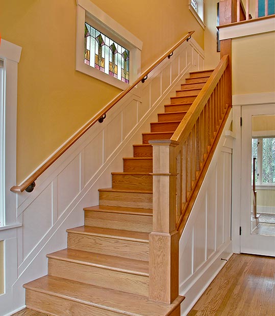 Mucci Truckess Architecture: Details - Hilltop Craftsman, Stair vs. Window