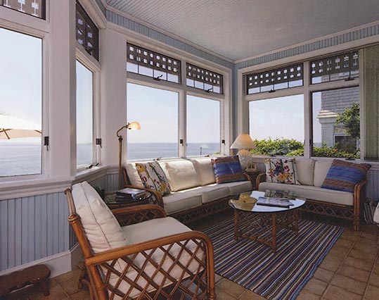 Mucci Truckess Architecture: Sea Lane Shingle Style - Sunroom