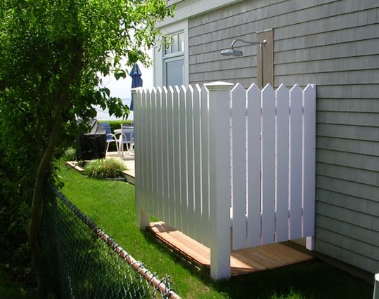 Mucci Truckess Architecture: Follies - Sound View, Outside Shower