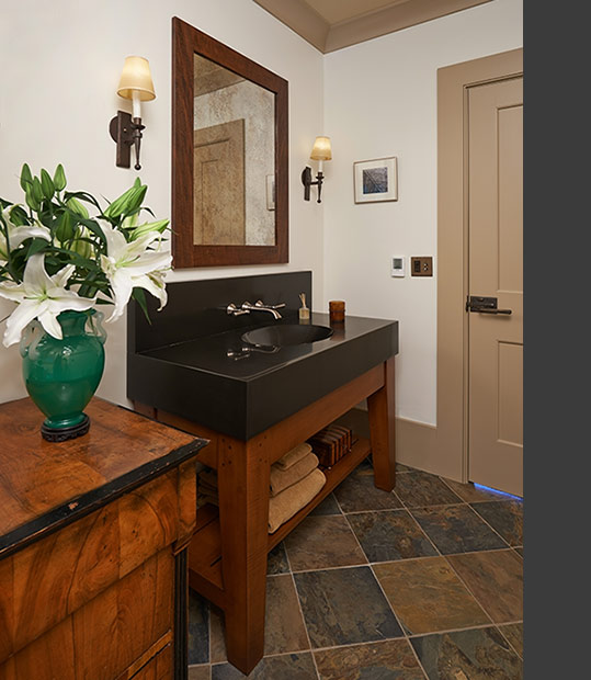 Mucci Truckess Architecture: Furnishings - Basalt Shaker Vanity